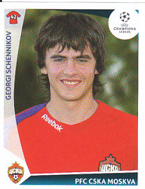 Georgi Schennikov CSKA Moscow samolepka UEFA Champions League 2009/10 #92